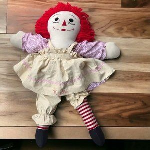 RAGGEDY ANN DOLL Vintage Retro 1980s Hasbro.